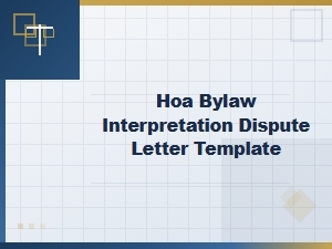 Hoa Bylaw Dispute Letter Template for Homeowners